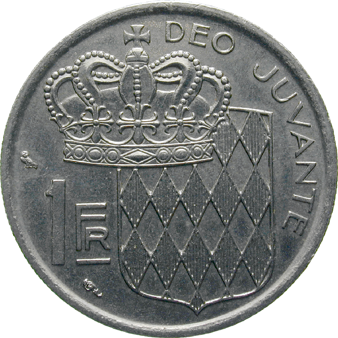Principality of Monaco, Rainer III, 1 Franc 1968 (reverse)