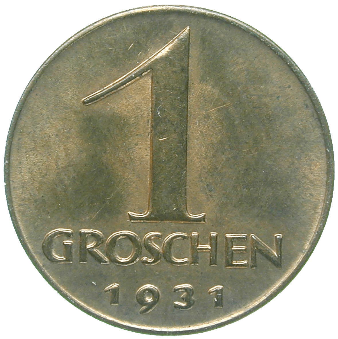 Republic of Austria, 1 Groschen 1931 (reverse)