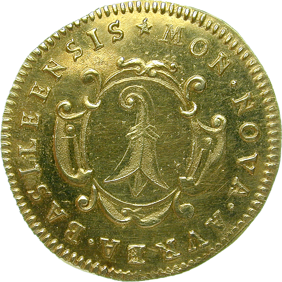 Republic of Basle, Gold Gulden (obverse)