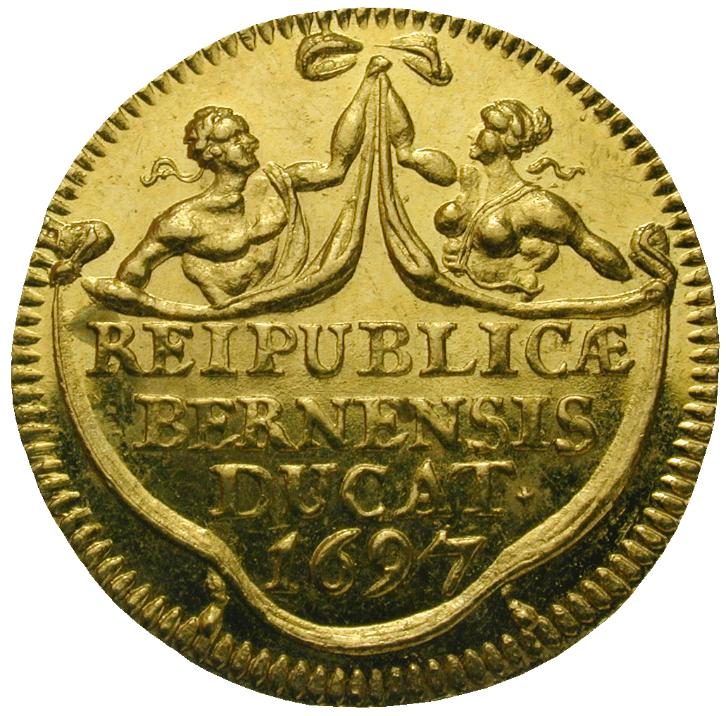 Republic of Berne, Ducat 1697 (reverse)