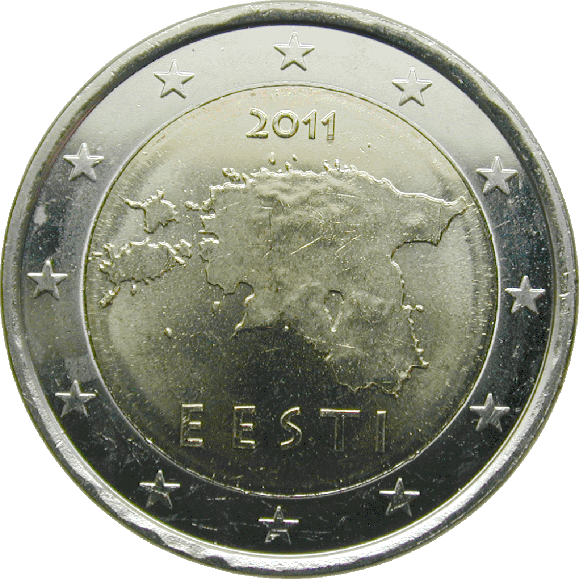 Republic of Estonia, 2 Euros 2011, Rahapaja (reverse)