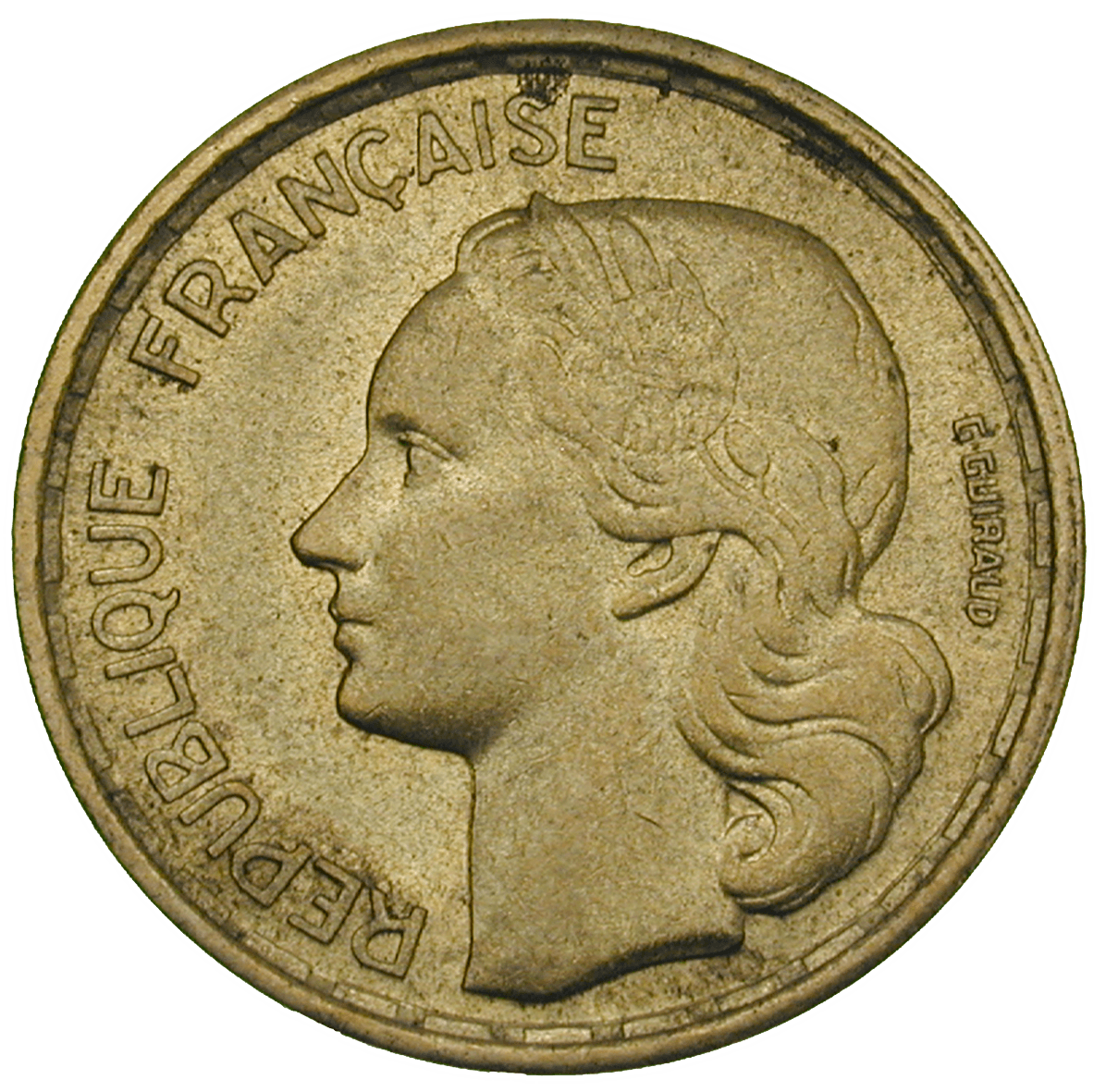 Republic of France, 10 Francs 1952 (obverse)