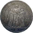Republic of France, 5 Francs 1873 (obverse)