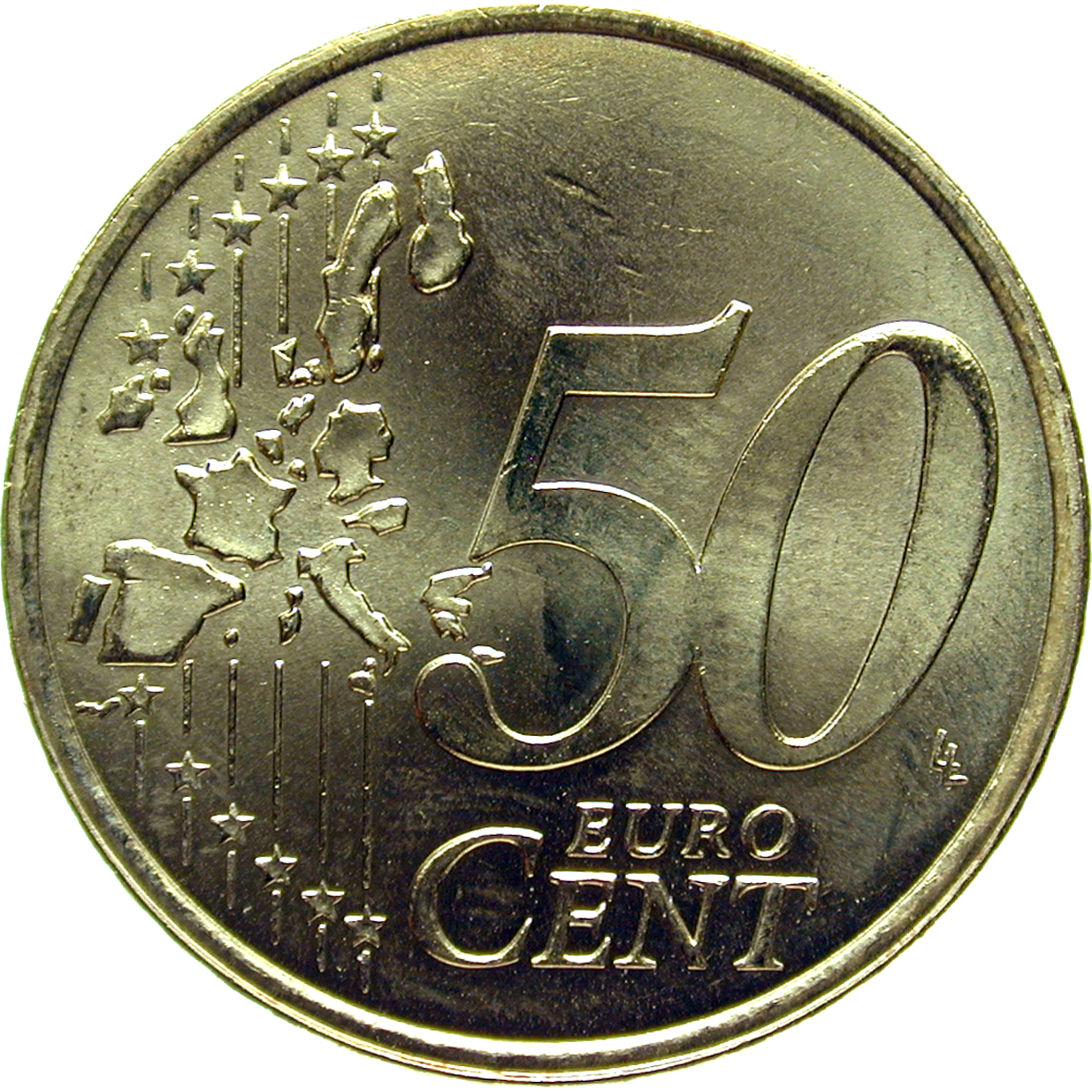 Republic of France, 50 Euro Cent 1999 (obverse)