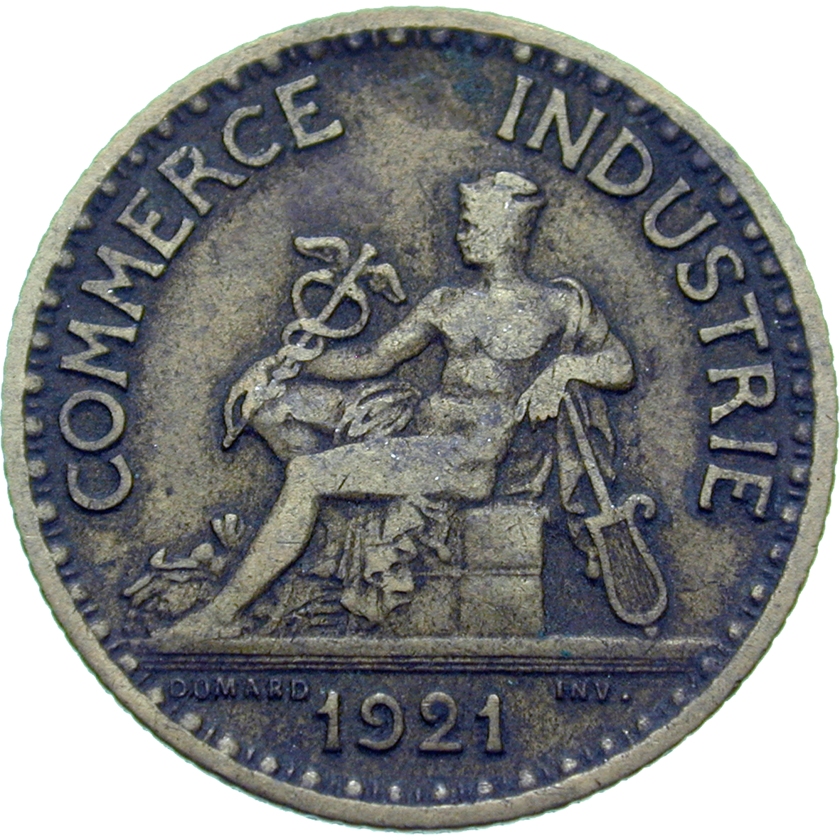 Republic of France, Chambres de Commerce de France, Bon pour 1 Franc 1921 (obverse)