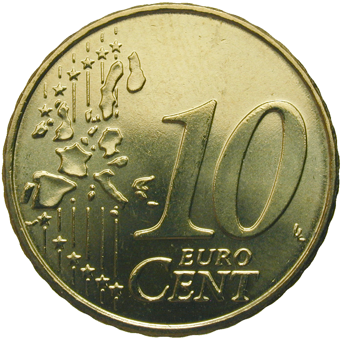 Republic of Greece, 10 Euro Cent 2002 (reverse)