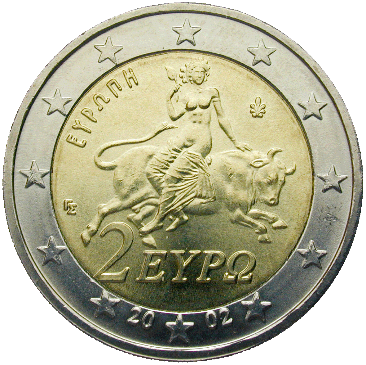 Republic of Greece, 2 Euro 2002 (obverse)