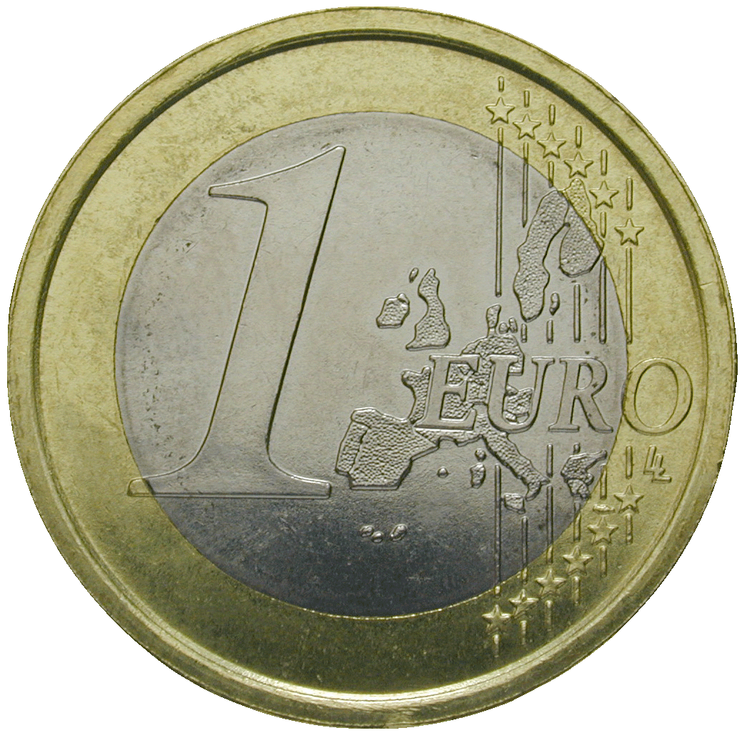 Republic of Italy, 1 Euro 2002 (reverse)