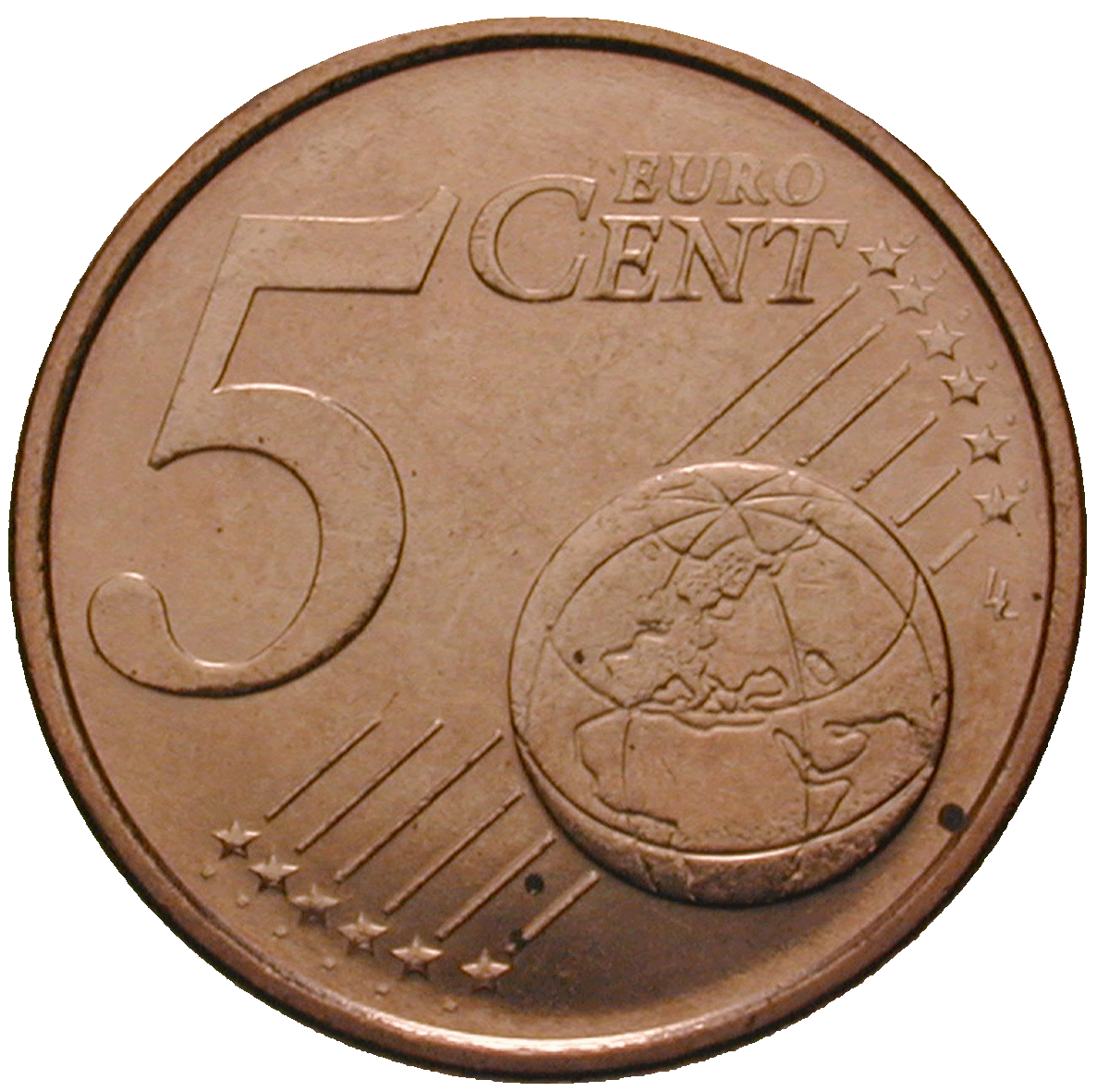 Republic of Italy, 5 Euro Cent 2002 (reverse)