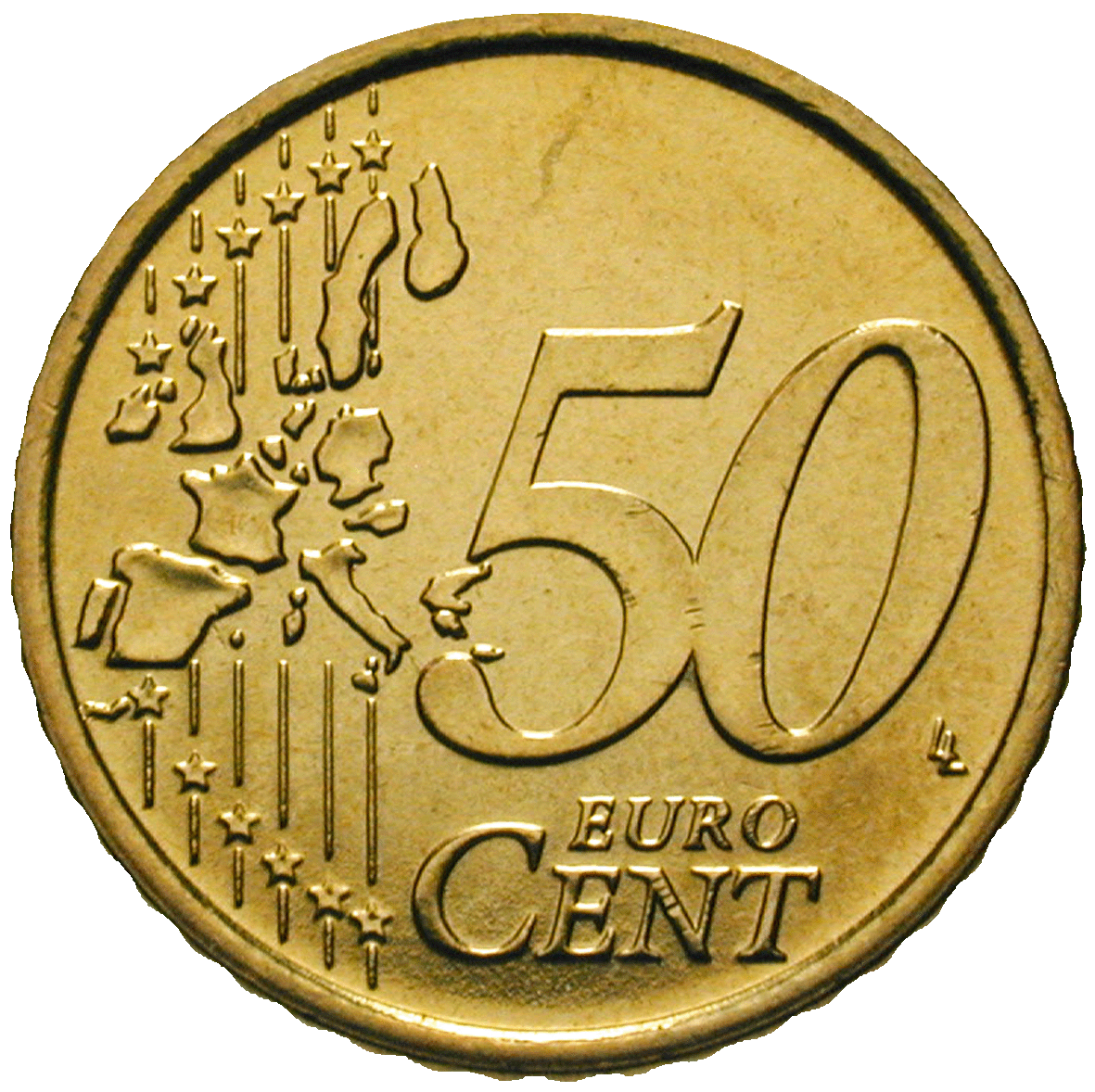 Republic of Italy, 50 Euro Cent 2002 (reverse)
