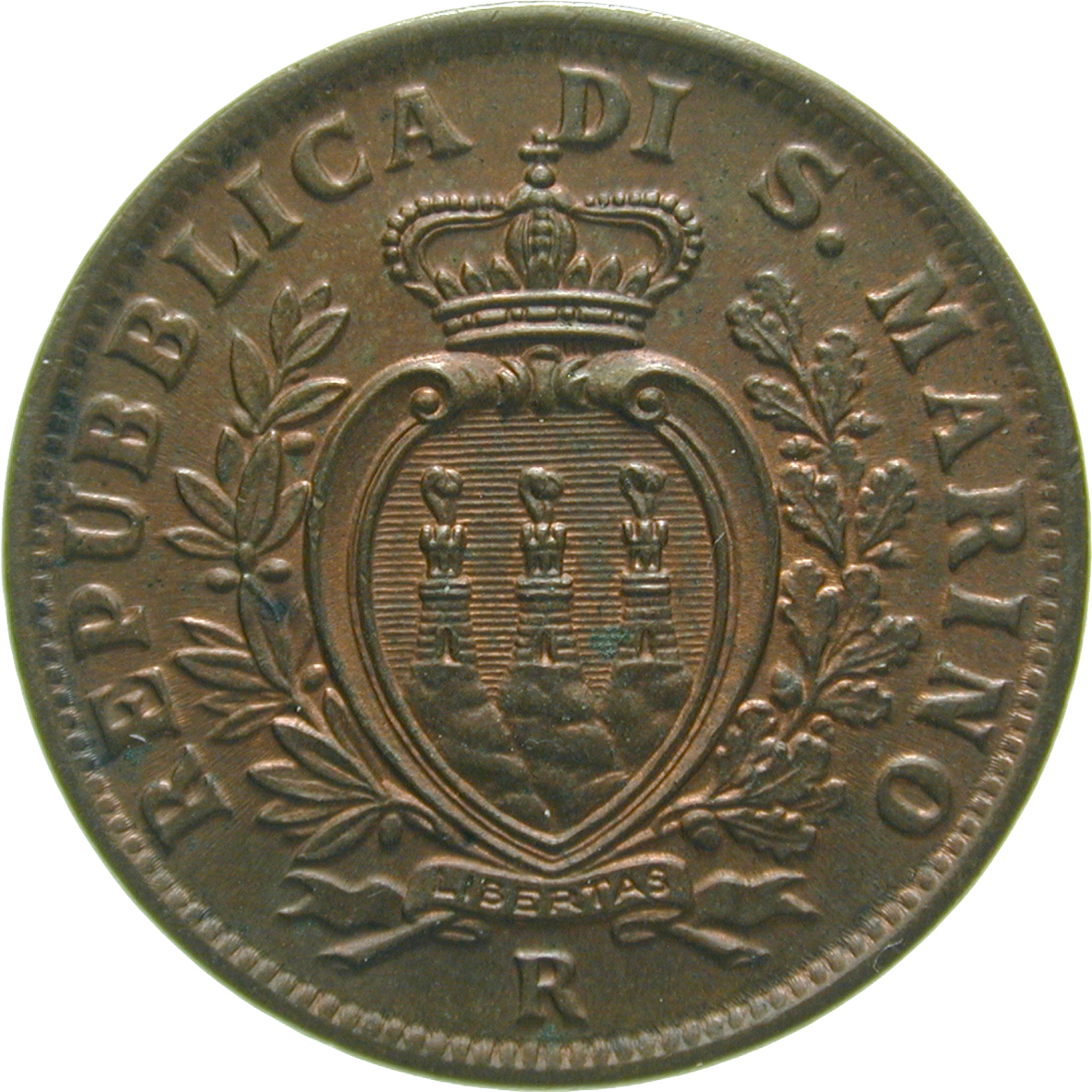 Republic of San Marino, 10 Centesimi 1935 (obverse)