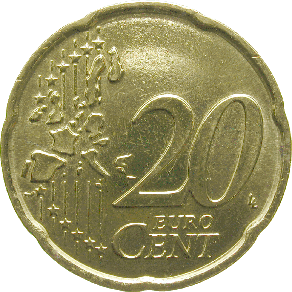 Republic of San Marino, 20 Euro Cent 2008 (obverse)
