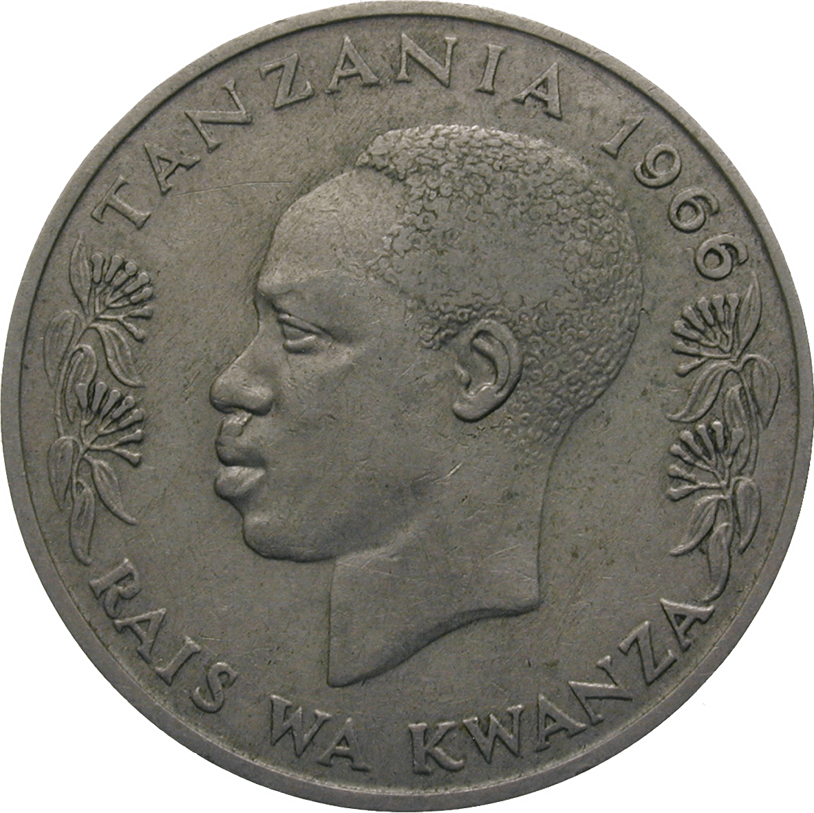 Republic of Tanzania, 1 Shilingi 1966 (obverse)
