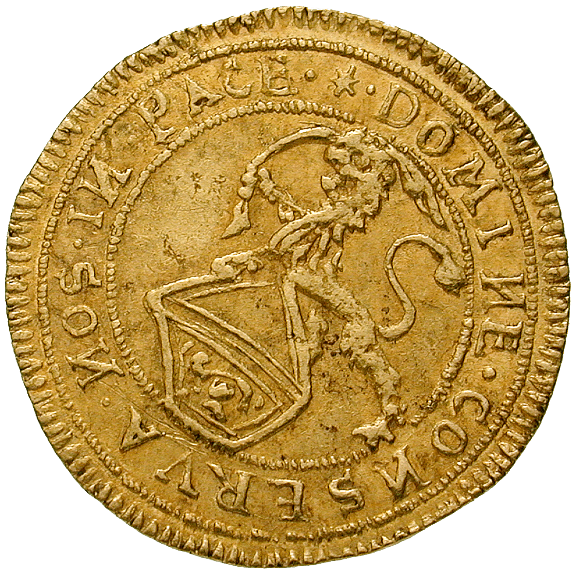 Republic of Zurich, 1/2 Ducat 1649 (obverse)