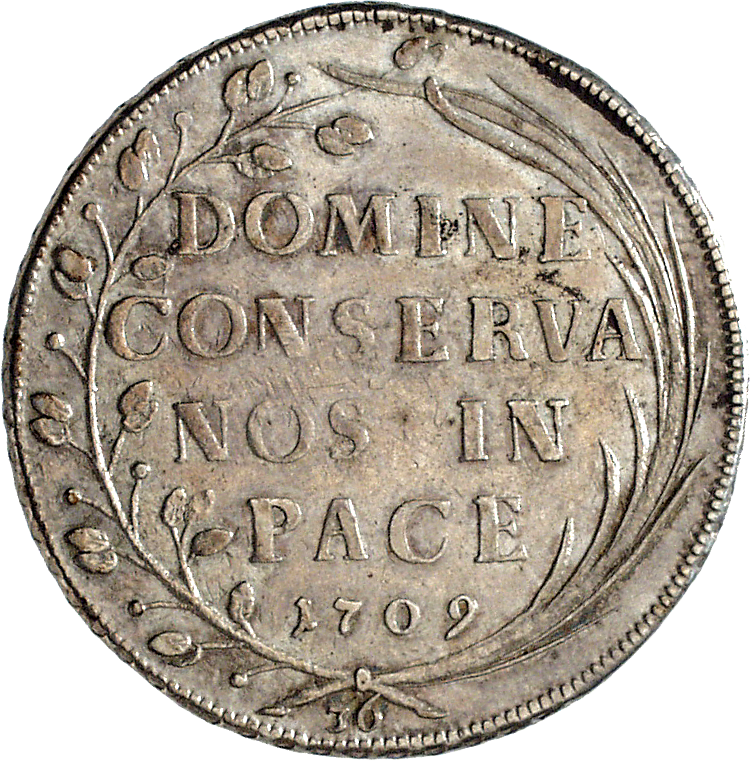 Republic of Zurich, 1/2 Taler 1709 (reverse)
