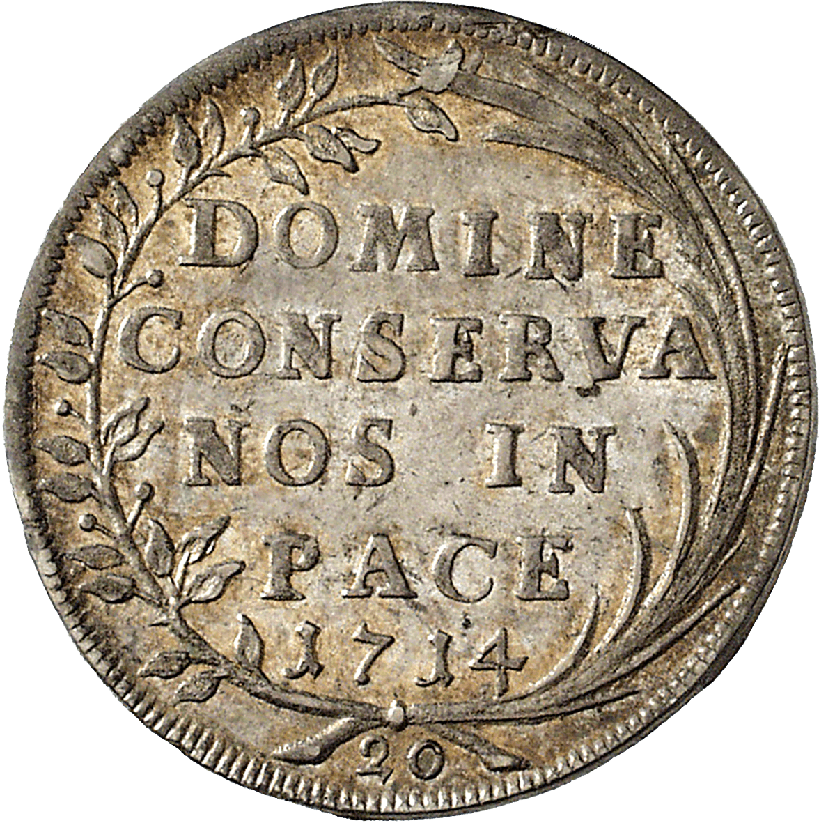 Republic of Zurich, 20 Schillings 1714 (reverse)