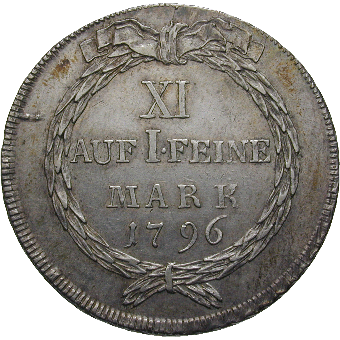 Republic of Zurich, Taler 1796 (reverse)