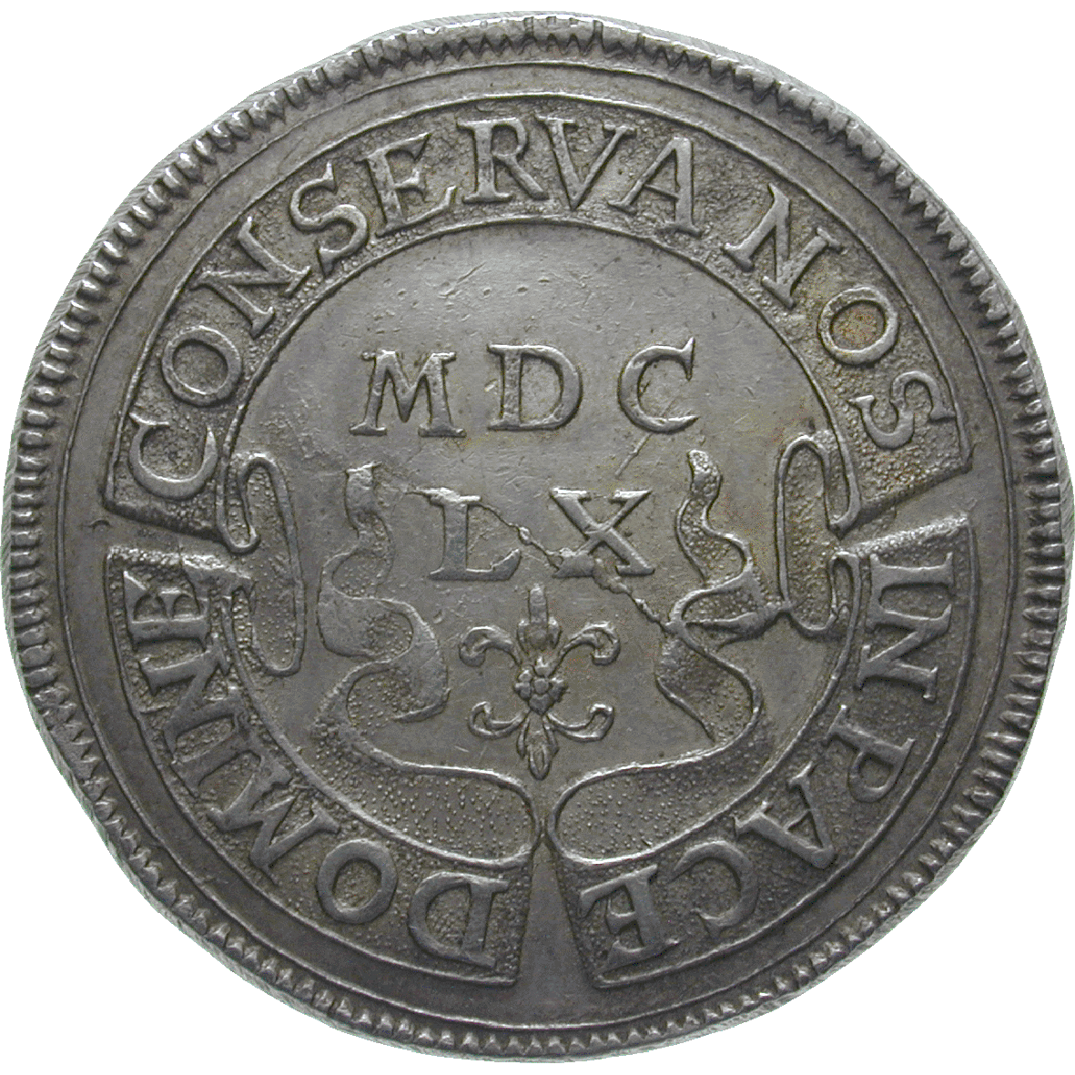 Republic of Zurich, Taler (Waser Taler) 1660 (reverse)