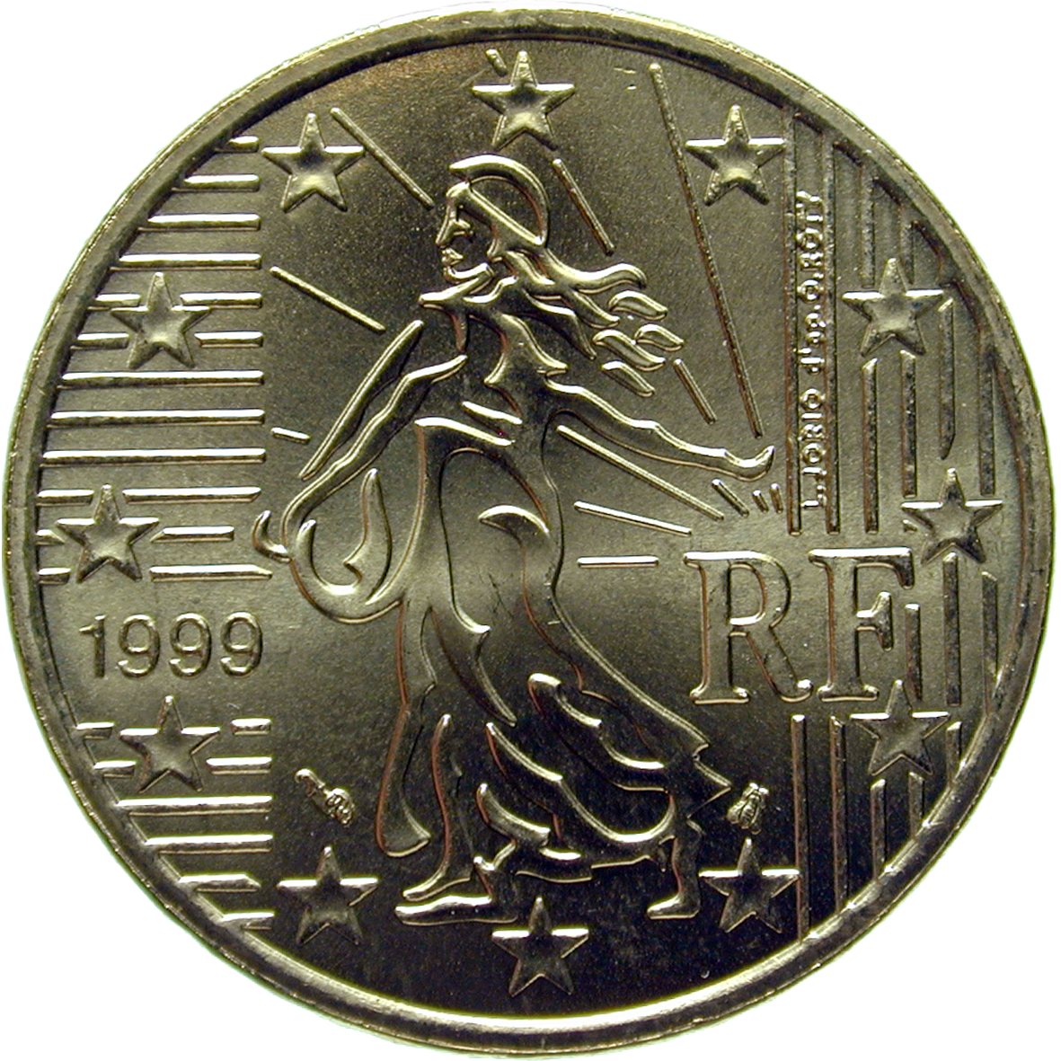 Republik Frankreich, 50 Eurocent 1999 (reverse)