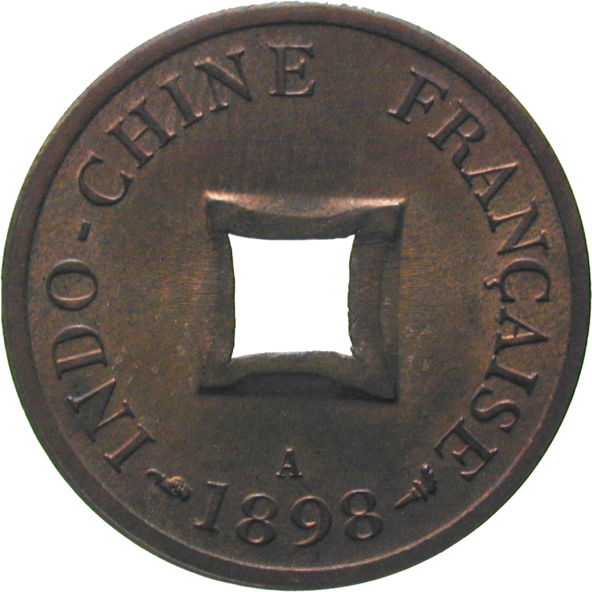 Republik Frankreich, Französisch Indochina, Sapèque 1898 (obverse)