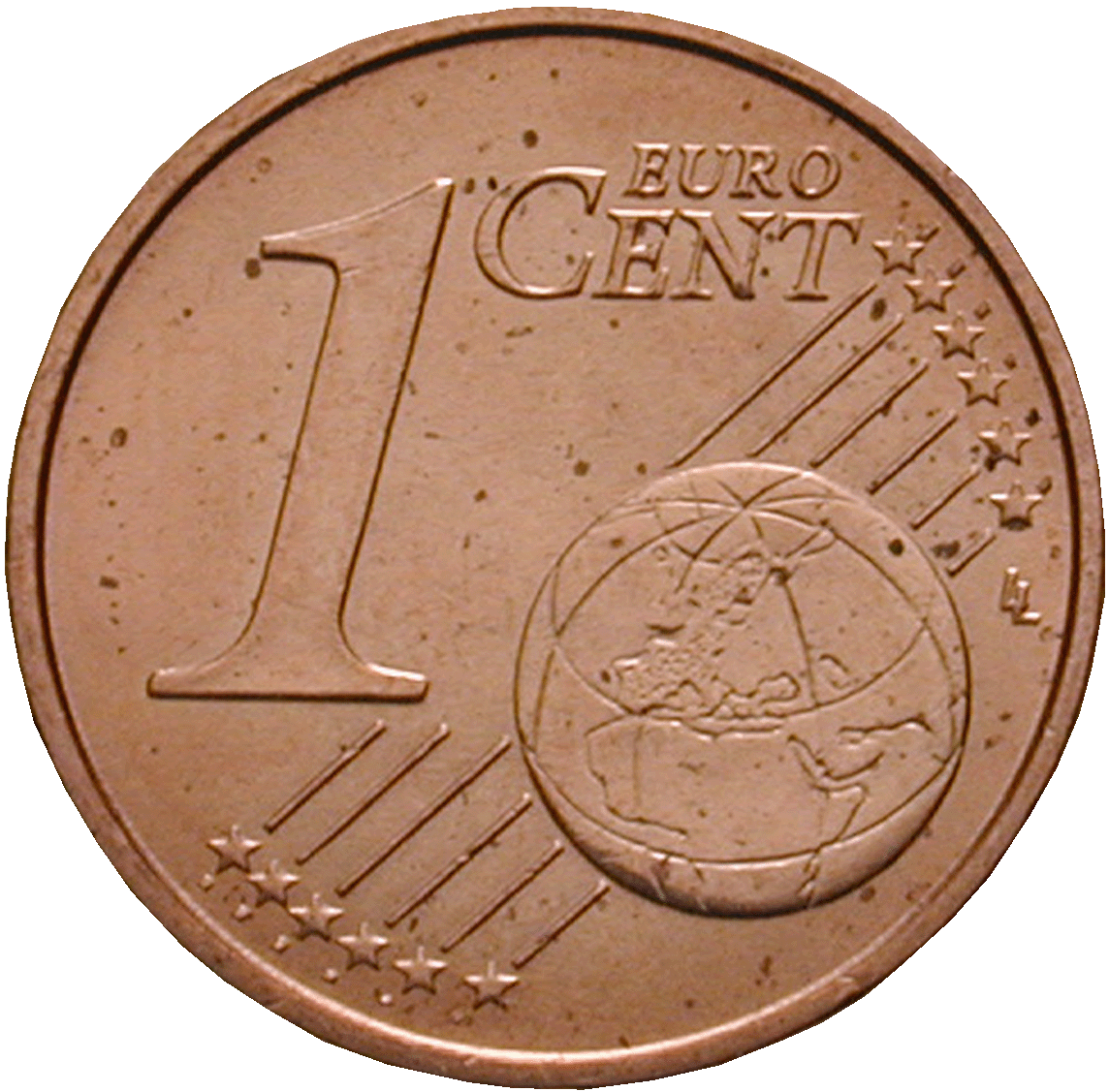 Republik Italien, 1 Eurocent 2002 (reverse)