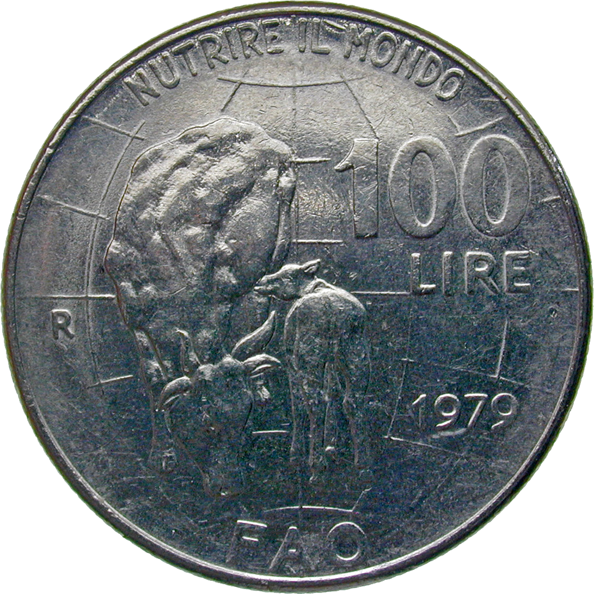 Republik Italien, 100 Lire 1979 (reverse)