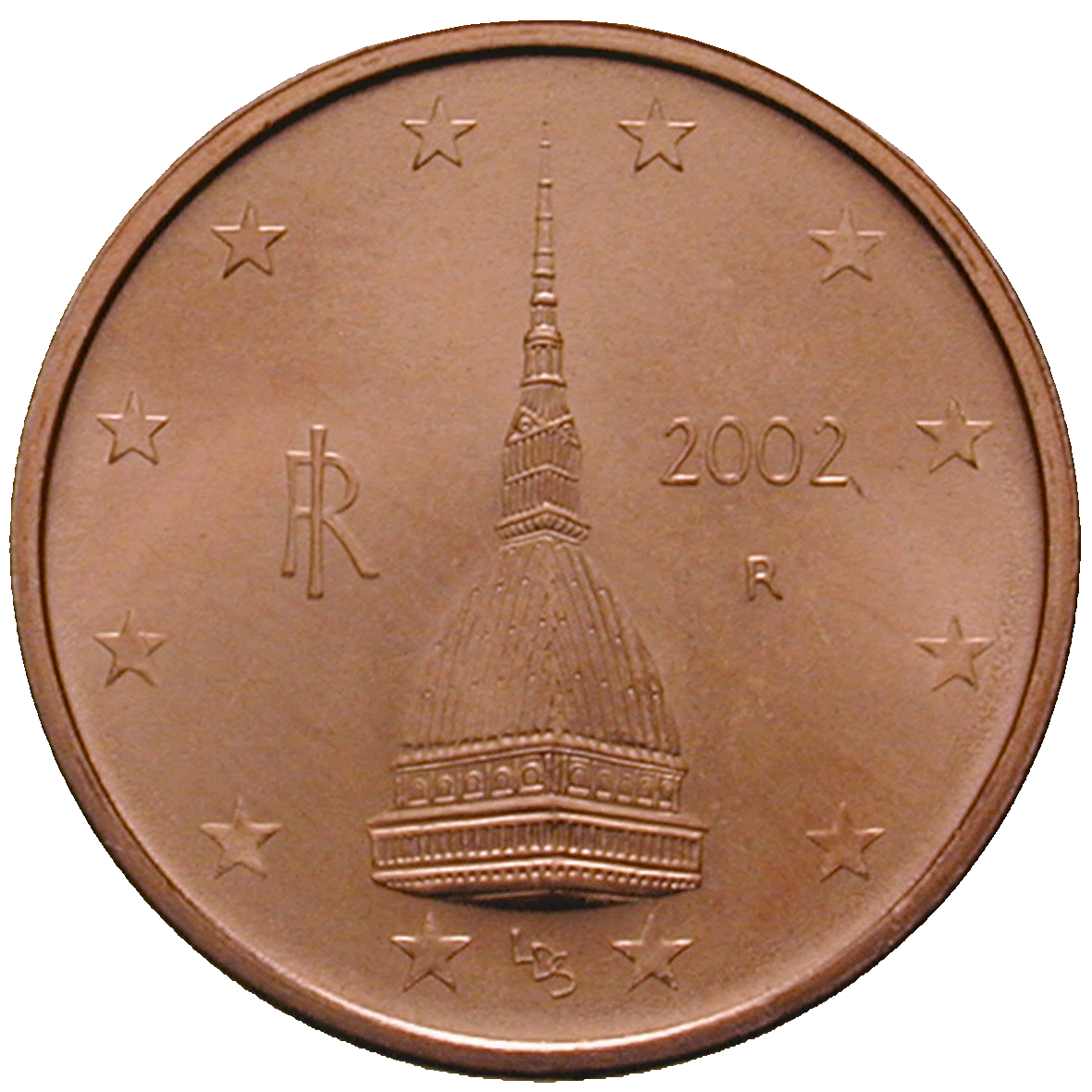 Republik Italien, 2 Eurocent 2002 (obverse)