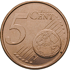 Republik Italien, 5 Eurocent 2002 (obverse)