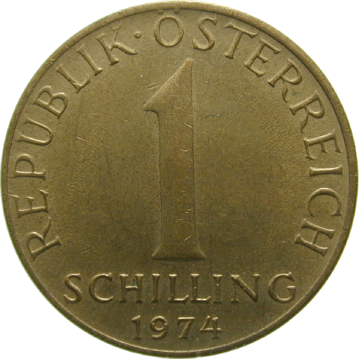Republik Österreich, 1 Schilling 1974 (obverse)