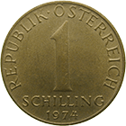 Republik Österreich, 1 Schilling 1974 (obverse)