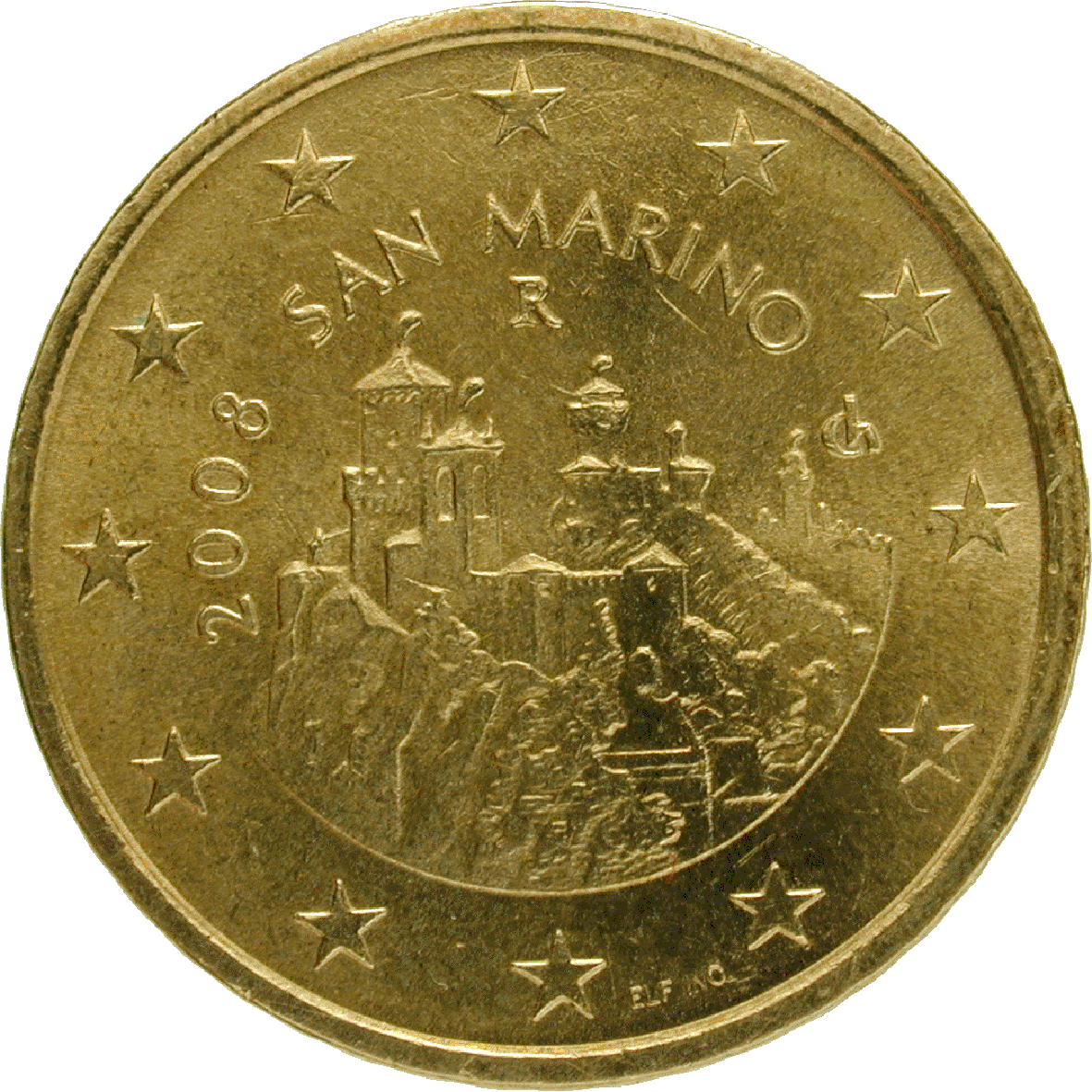 Republik San Marino, 50 Eurocent 2008 (reverse)