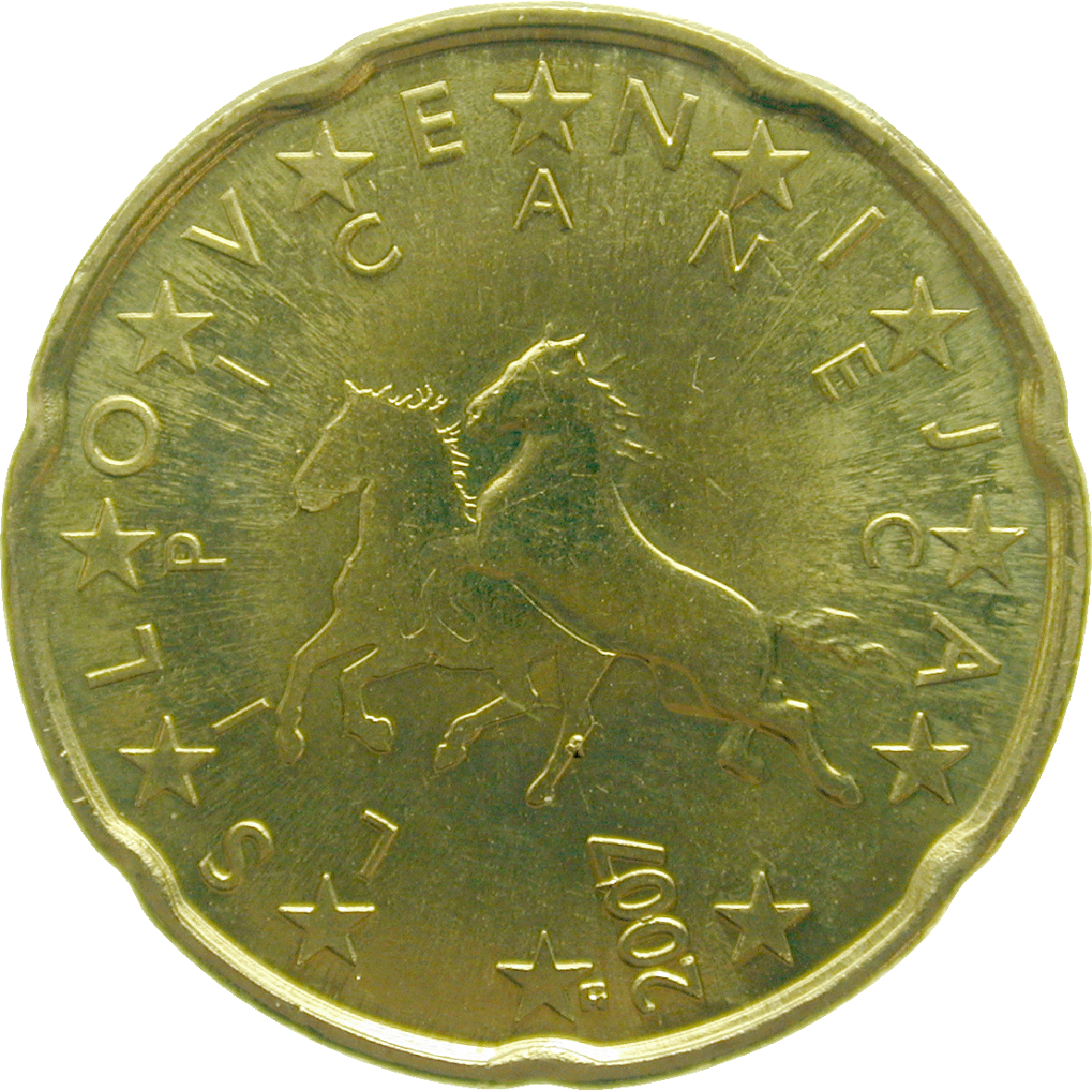 Republik Slowenien, 20 Eurocent 2008 (reverse)