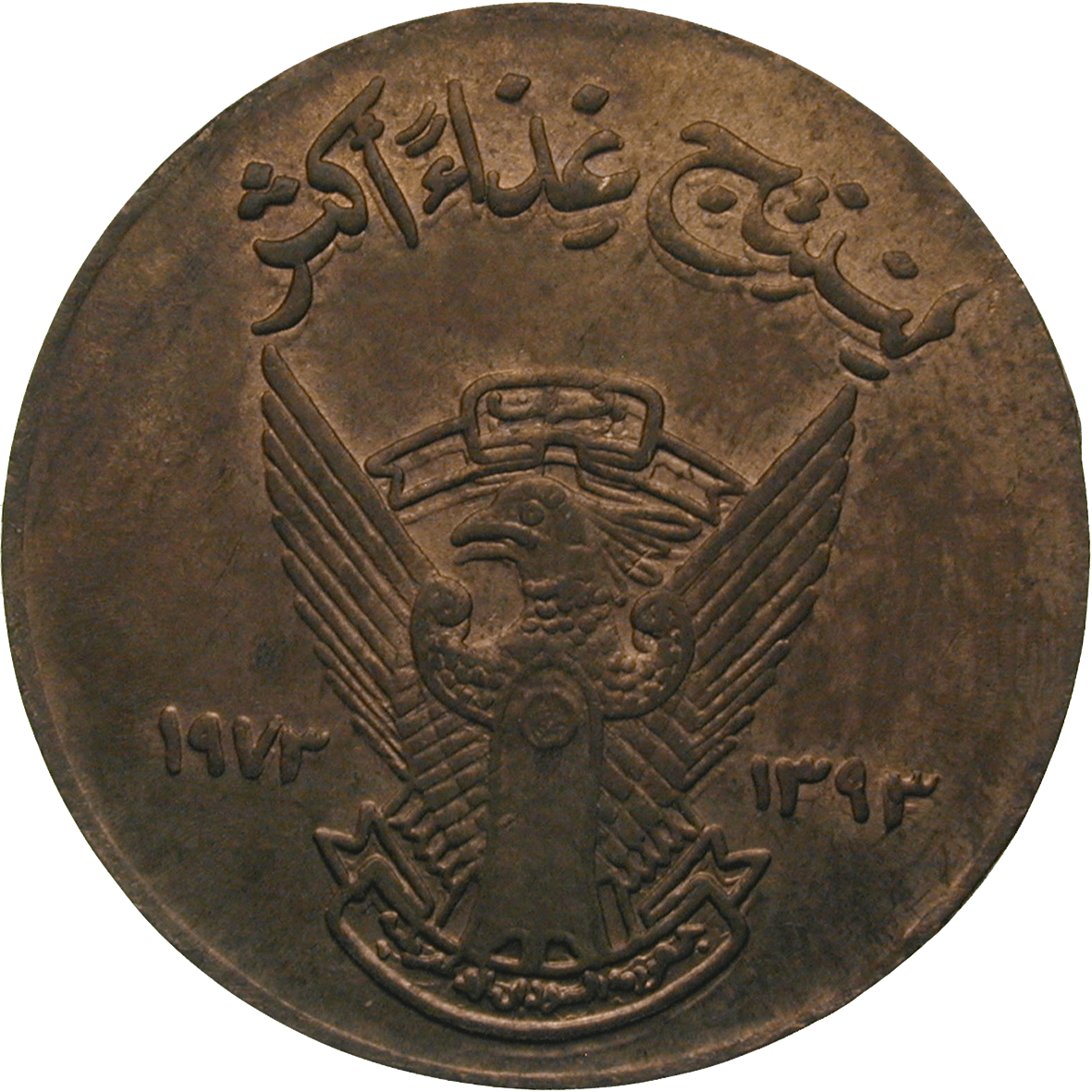 Republik Sudan, 5 Millim 1393 AH (obverse)