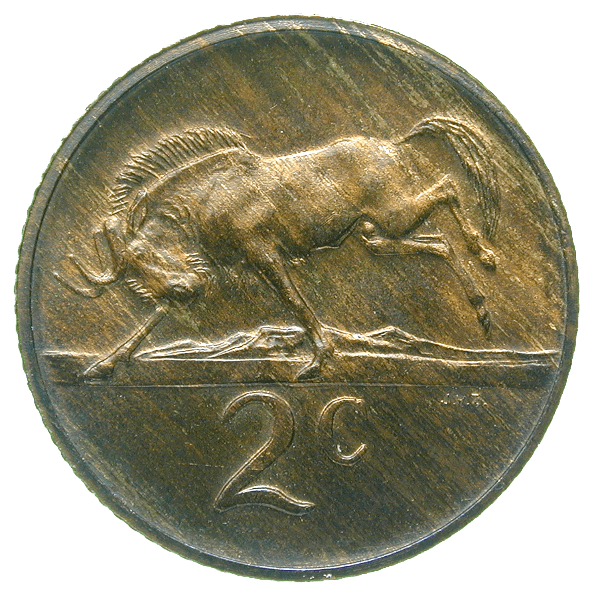 Republik Südafrika, 2 Cent 1980 (reverse)