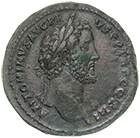 Römische Kaiserzeit, Antoninus Pius, Sesterz (obverse)