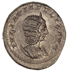 Römische Kaiserzeit, Caracalla für Julia Domna, Antoninian (obverse)