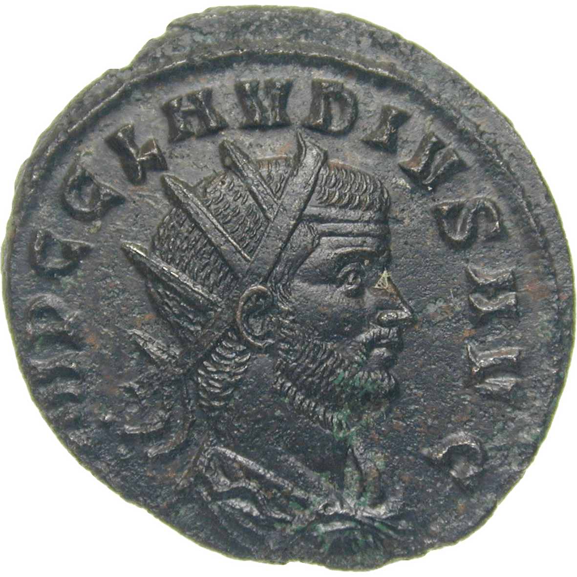 Römische Kaiserzeit, Claudius II. Gothicus, Antoninian (obverse)