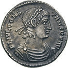 Römische Kaiserzeit, Constans, Siliqua (obverse)