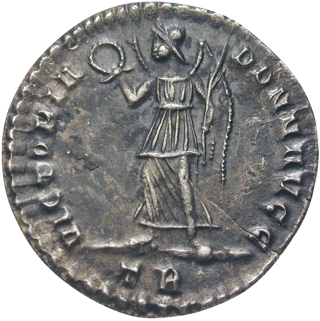 Römische Kaiserzeit, Constans, Siliqua (reverse)