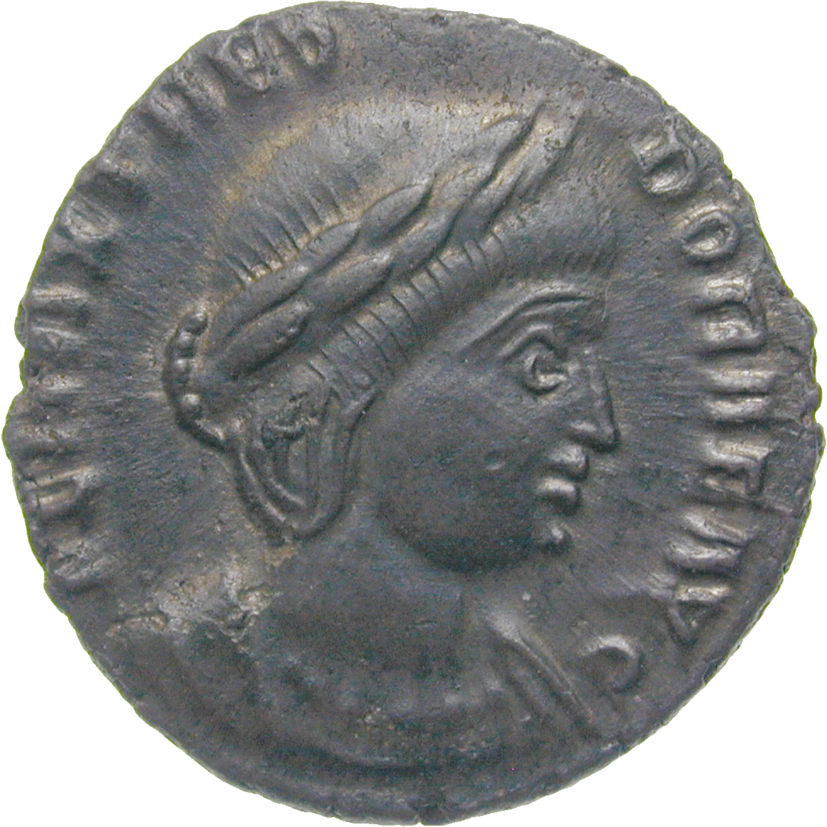 Römische Kaiserzeit, Constantius Chlorus für seine Gattin Flavia Maximiana Theodora, Bronzemünze (obverse)