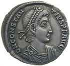 Römische Kaiserzeit, Constantius II., Leichter Miliarense (obverse)