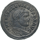 Römische Kaiserzeit, Diokletian, Follis (obverse)