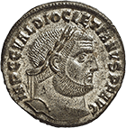 Römische Kaiserzeit, Diokletian, Follis (obverse)