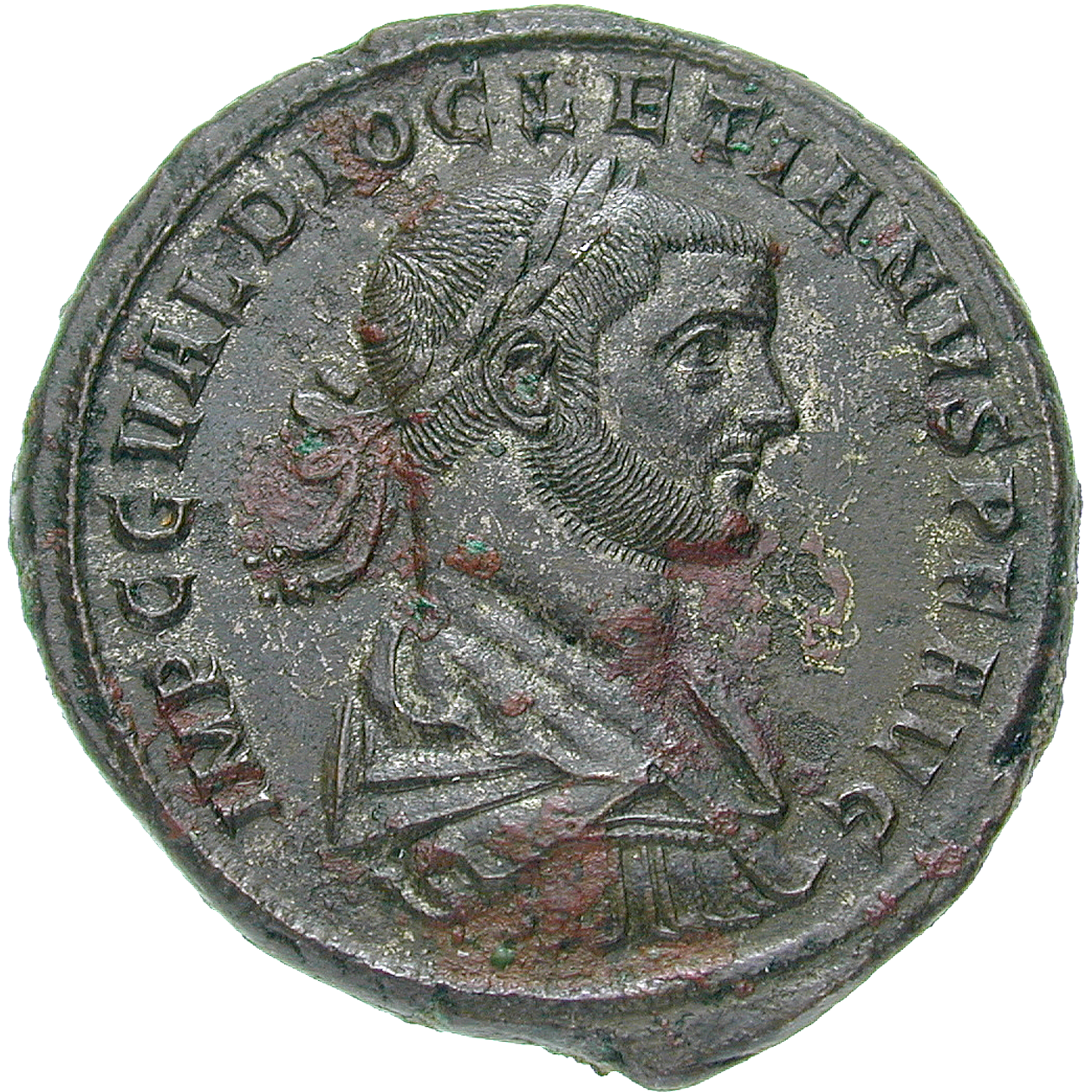 Römische Kaiserzeit, Diokletian, Medallion (obverse)