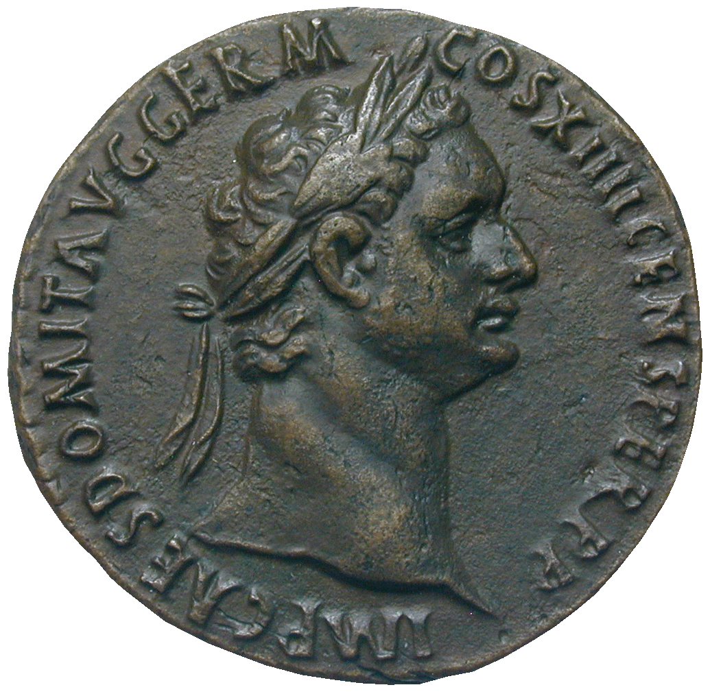Römische Kaiserzeit, Domitian, As (obverse)