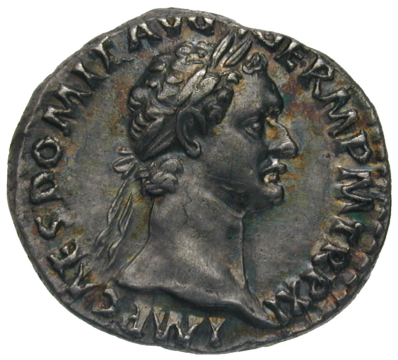 Römische Kaiserzeit, Domitian, Denar (obverse)