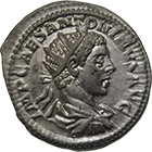 Römische Kaiserzeit, Elagabal, Antoninian (obverse)