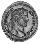 Römische Kaiserzeit, Galerius als Cäsar, Argenteus (obverse)