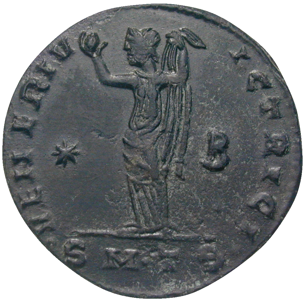Römische Kaiserzeit, Galerius für seine Gemahlin Galeria Valeria, Follis (reverse)