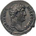 Römische Kaiserzeit, Hadrian, Denar (obverse)